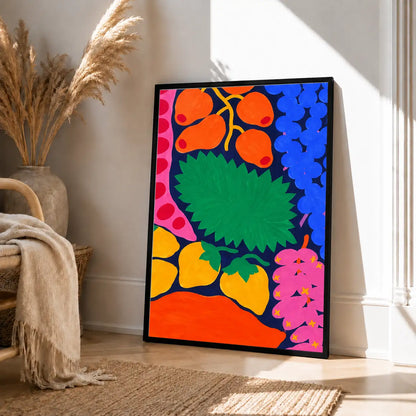 Bold Tropical Flower Collage Wall Art 4