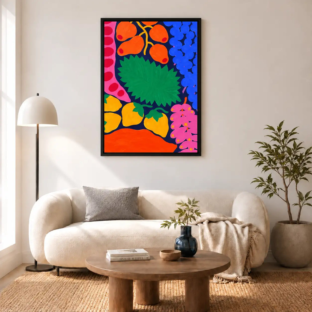 Bold Tropical Flower Collage Wall Art 5