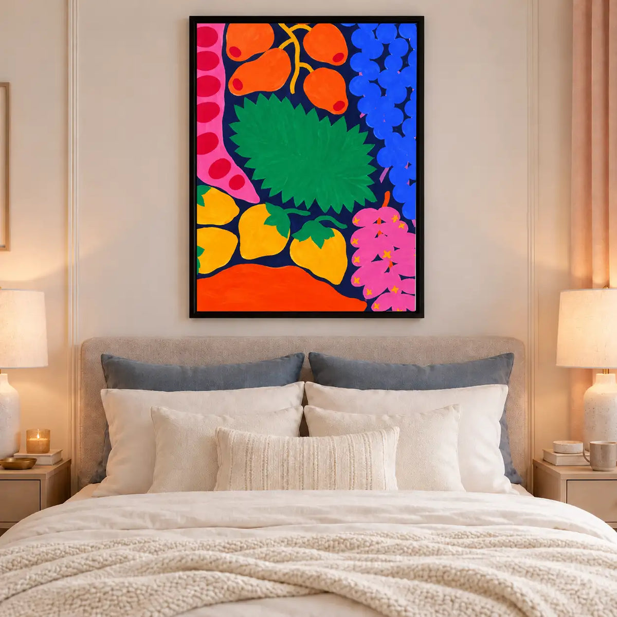 Bold Tropical Flower Collage Wall Art 6
