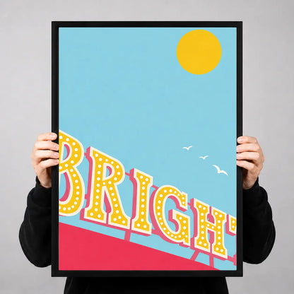 Brighton Seaside Pop Poster Wall Art 3