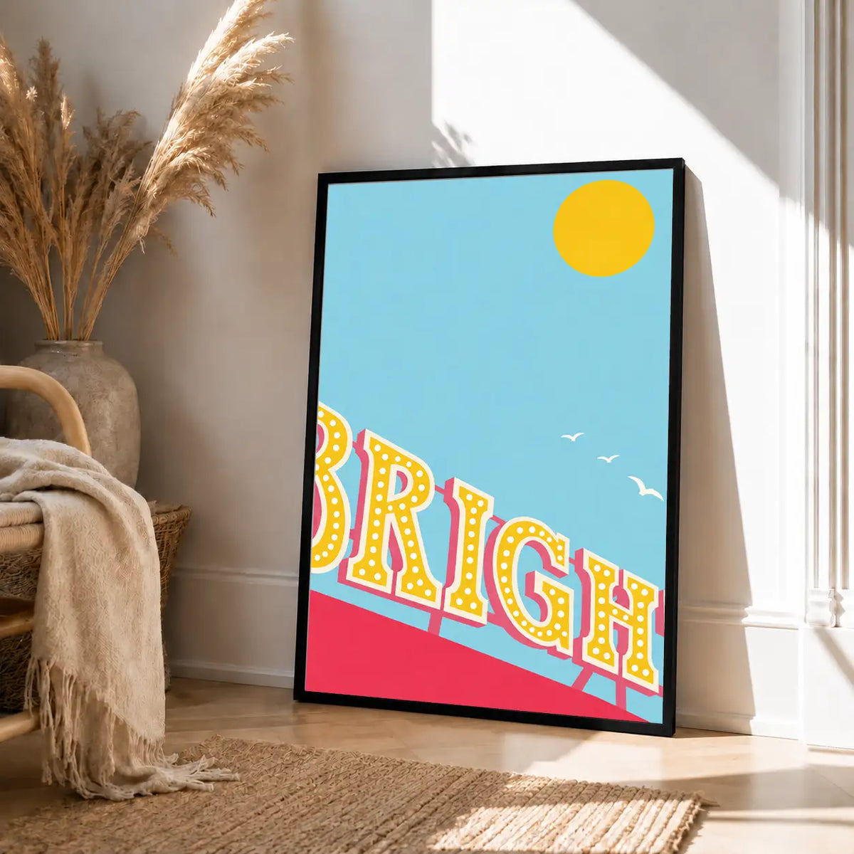 Brighton Seaside Pop Poster Wall Art 4