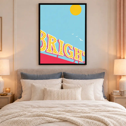 Brighton Seaside Pop Poster Wall Art 6