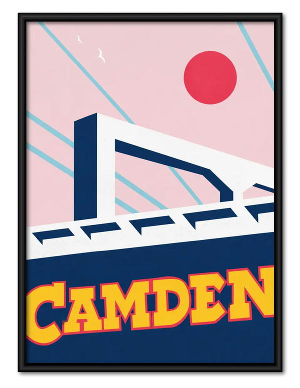Camden Bridge Pop Poster Wall Art