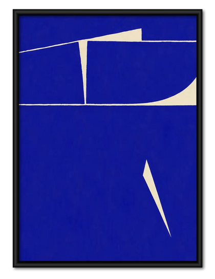 Cobalt Architectural Geometry Wall Art