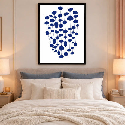 Cobalt Berry Cluster Botanical Wall Art 6