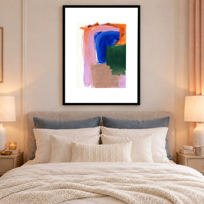 Color Block Brushstroke Abstract Wall Art 6