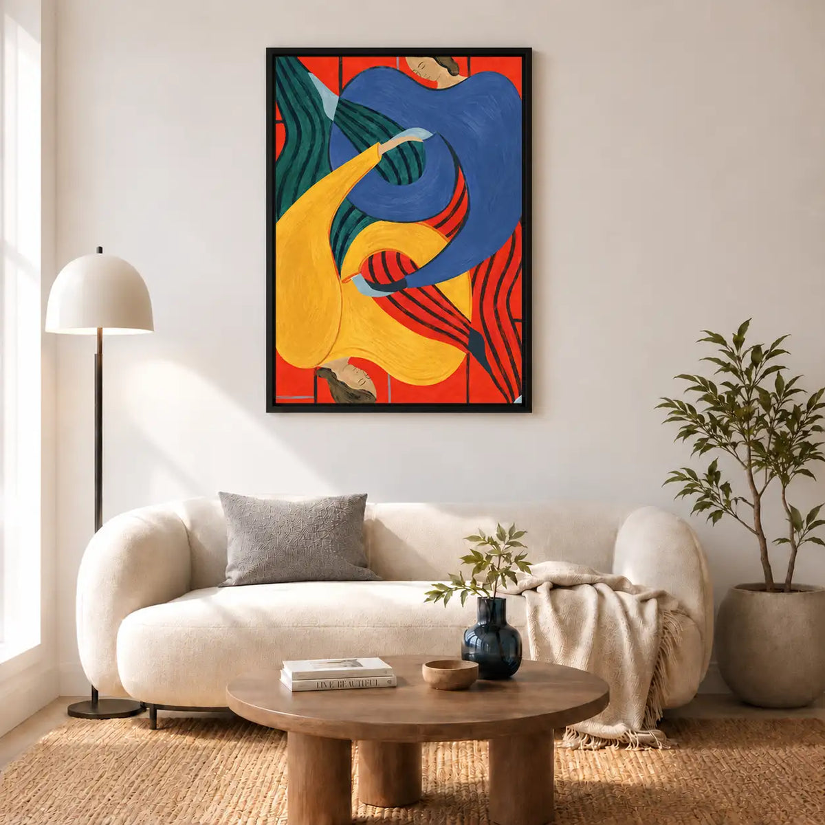 Colorful Intertwined Figures Abstract Wall Art 5