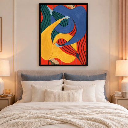 Colorful Intertwined Figures Abstract Wall Art 6