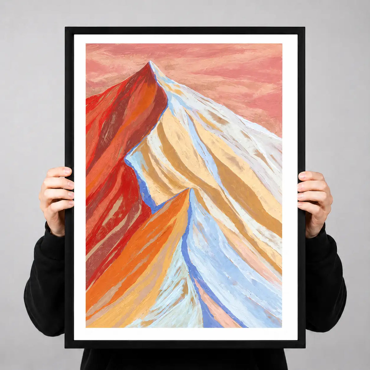 Colorful Mountain Peak Landscape Wall Art 3