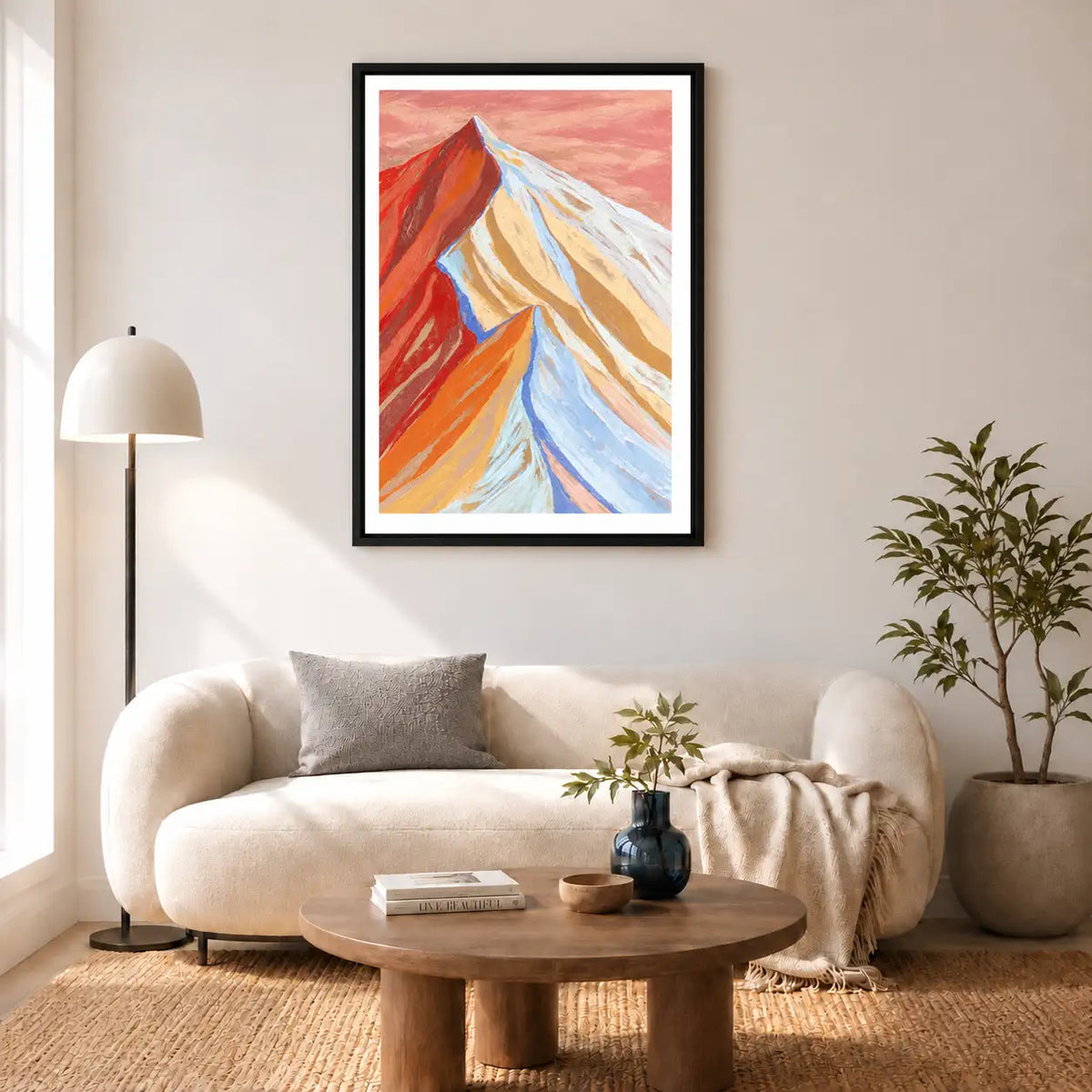 Colorful Mountain Peak Landscape Wall Art 5