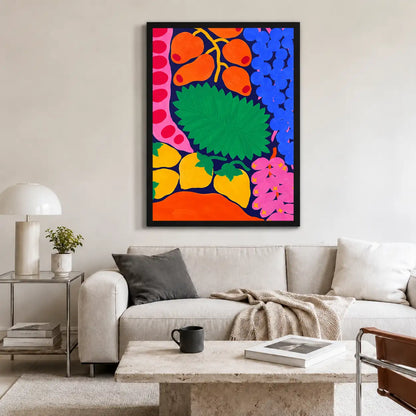 Colorful Tropical Blooms Graphic Wall Art 2
