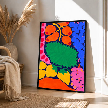 Colorful Tropical Blooms Graphic Wall Art 4