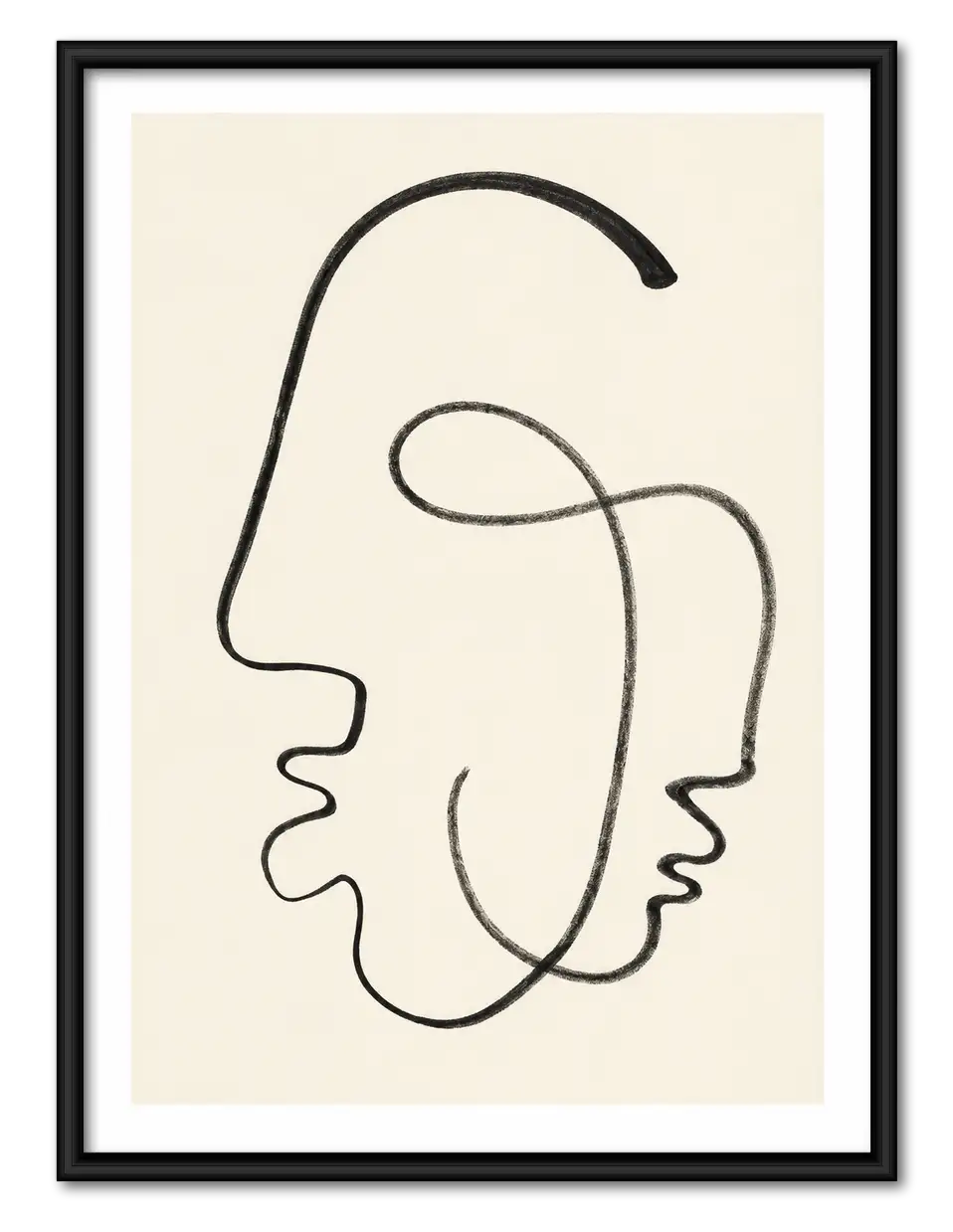 Continuous Line Double Face Wall Art 1