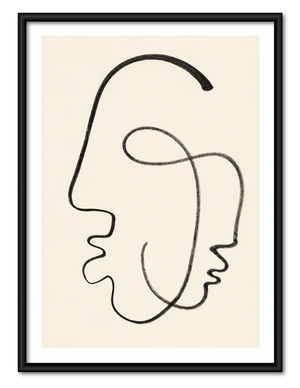 Continuous Line Double Face Wall Art