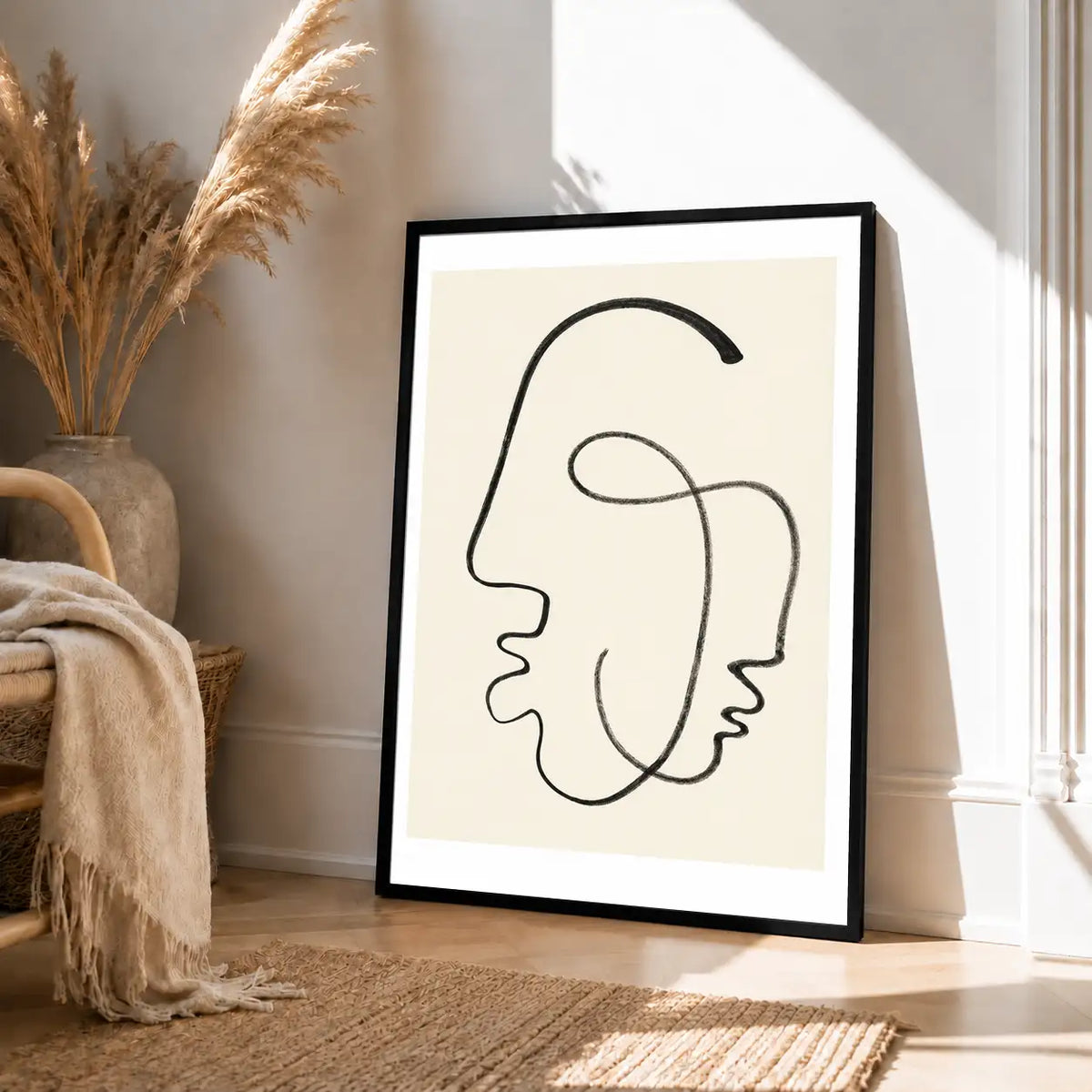 Continuous Line Double Face Wall Art 4