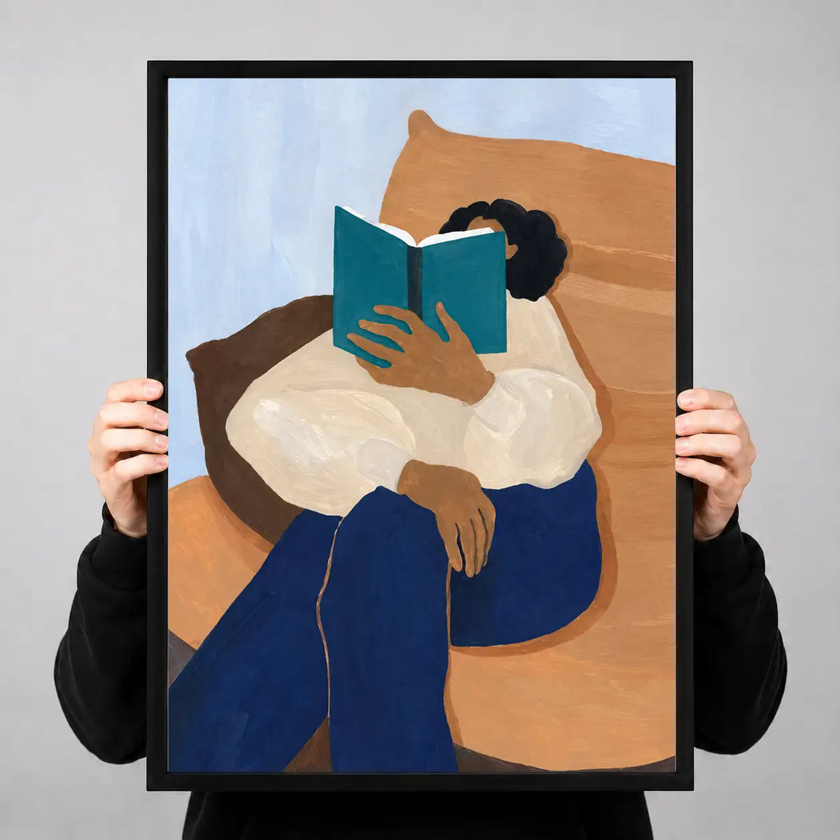 Cozy Reader in Armchair Wall Art 3