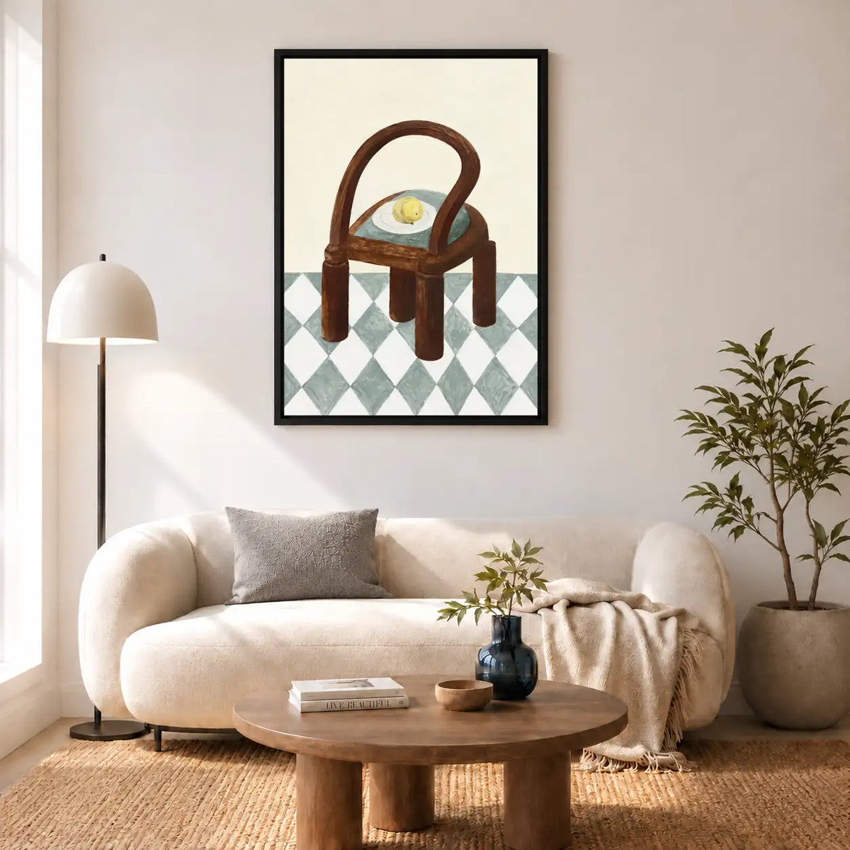Curved Chair and Fried Egg Wall Art 5