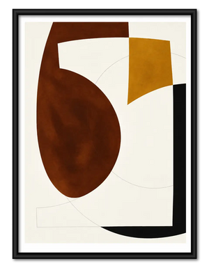 Earth Tone Sculptural Forms Wall Art