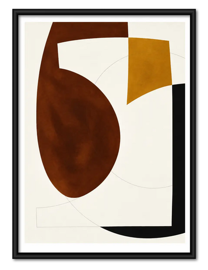 Earth Tone Sculptural Forms Wall Art