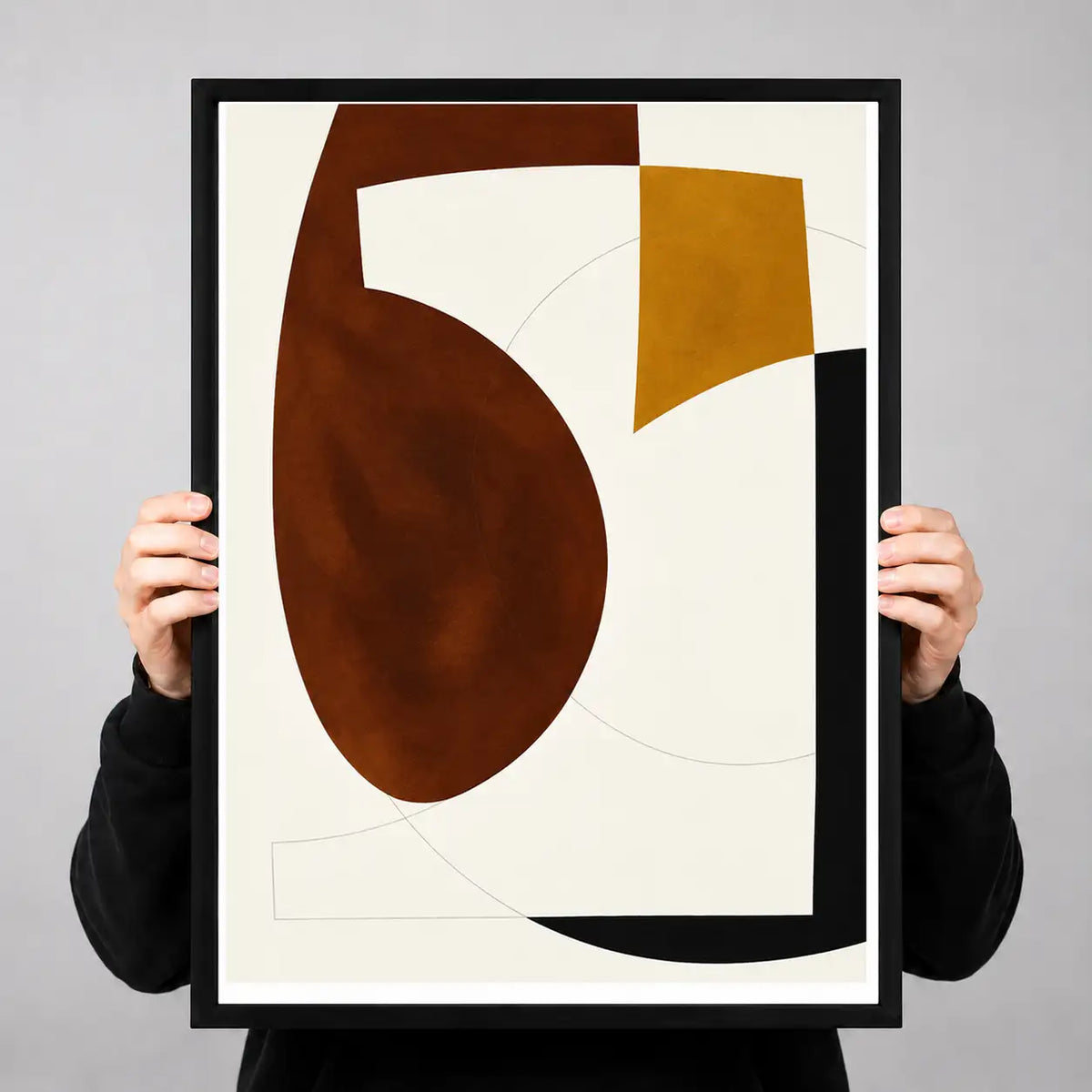 Earth Tone Sculptural Forms Wall Art 3