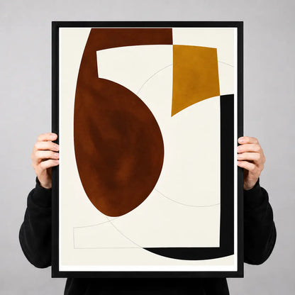 Earth Tone Sculptural Forms Wall Art 3
