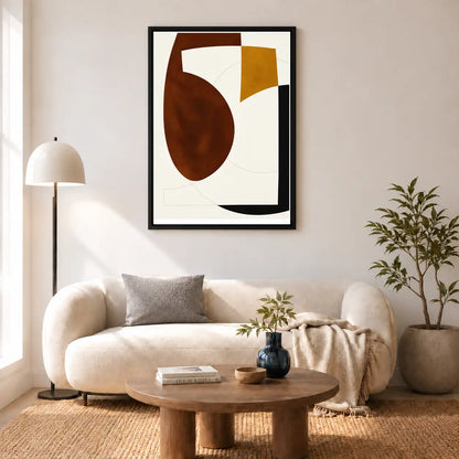 Earth Tone Sculptural Forms Wall Art 5