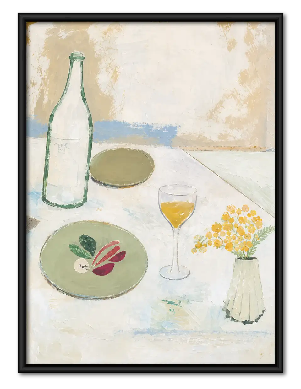 Elegant Wine Table Still Life Wall Art 1