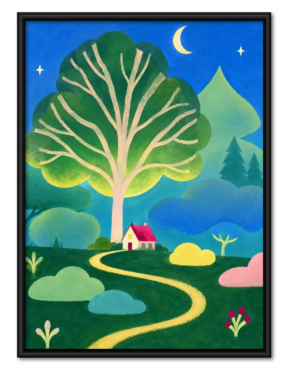 Enchanted Giant Tree Landscape Wall Art 1