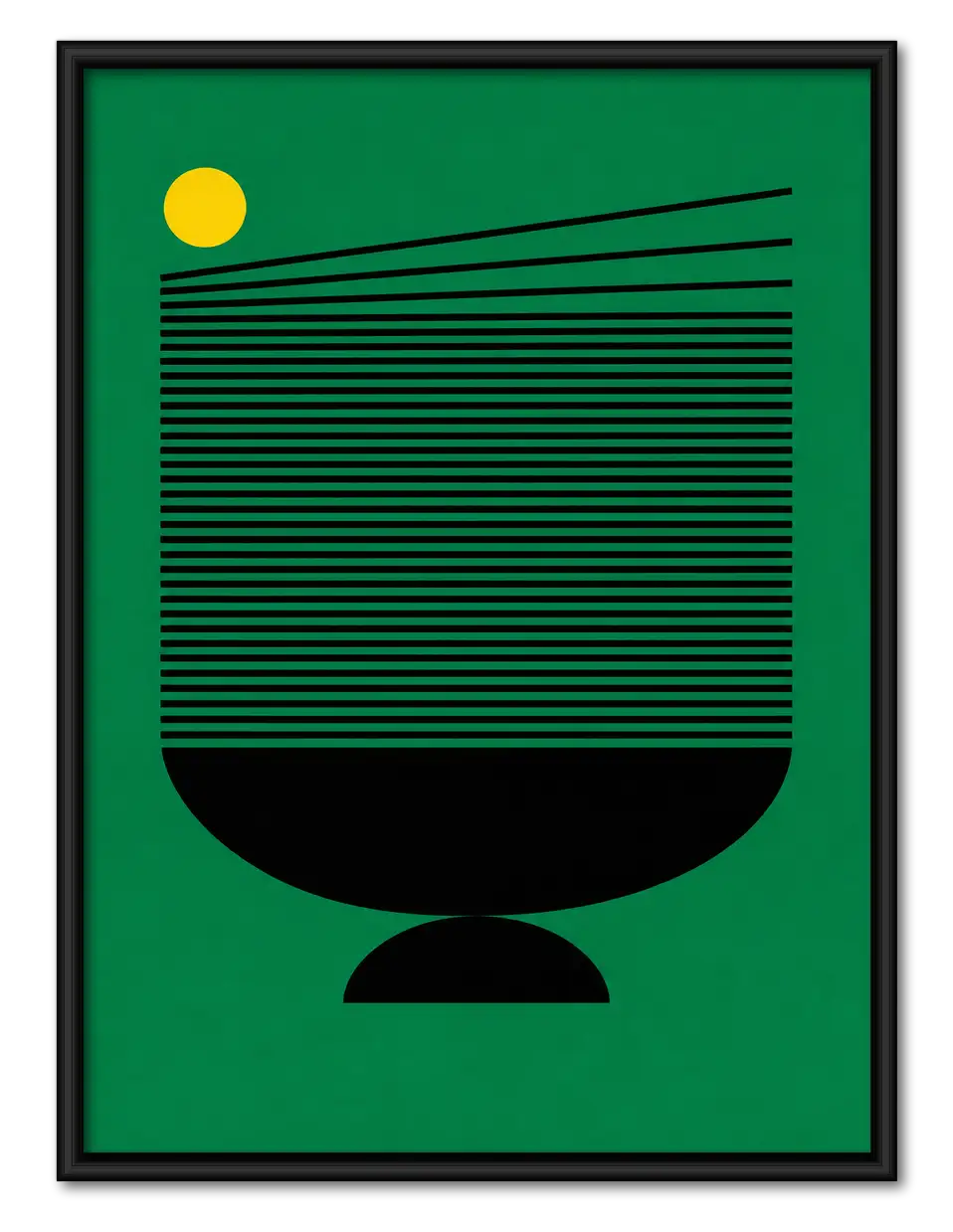 Green Modern Vessel Graphic Wall Art 1