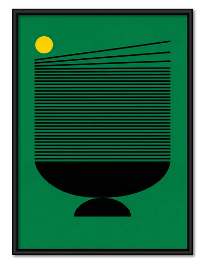 Green Modern Vessel Graphic Wall Art
