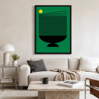 Green Modern Vessel Graphic Wall Art 2