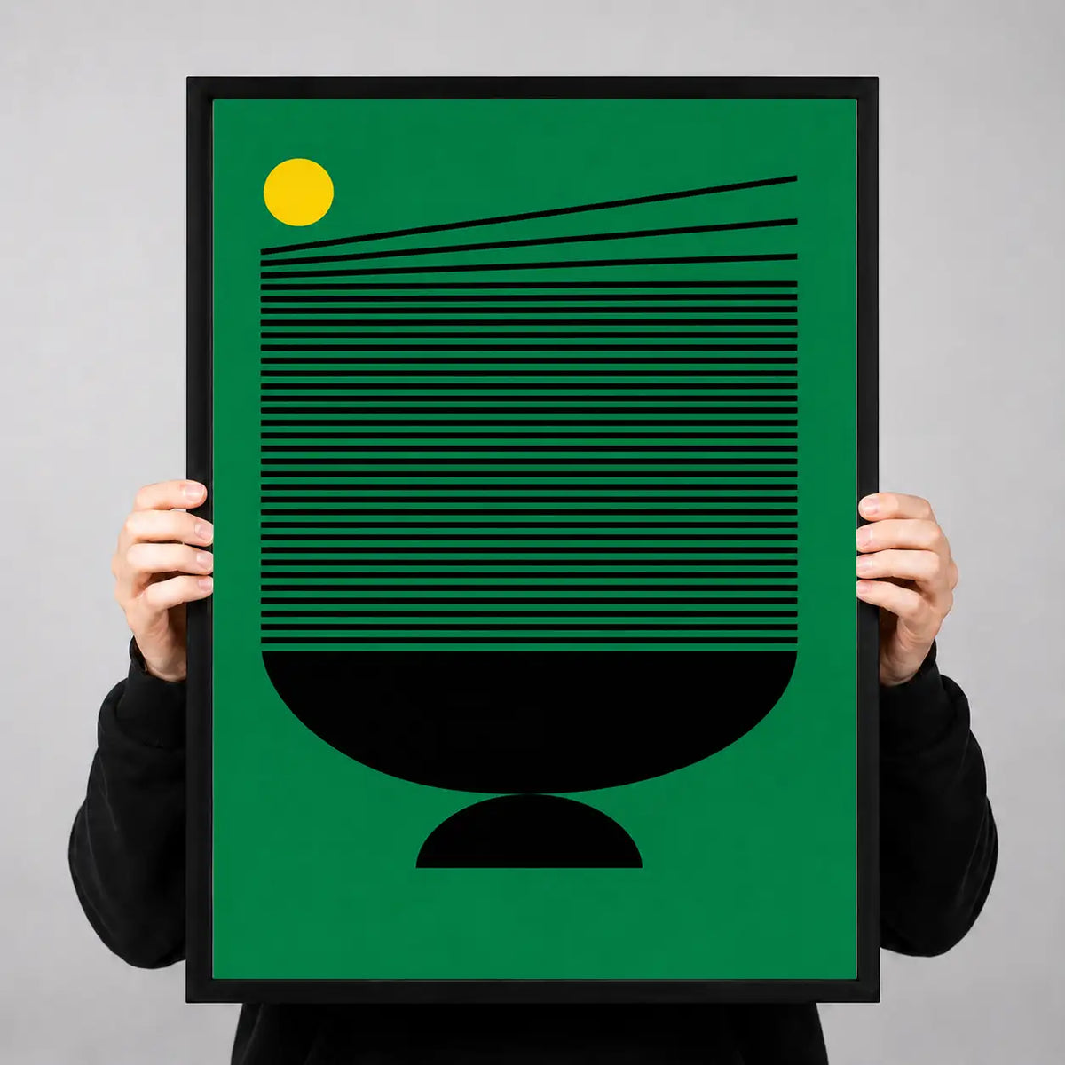 Green Modern Vessel Graphic Wall Art 3