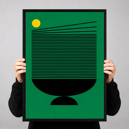 Green Modern Vessel Graphic Wall Art 3