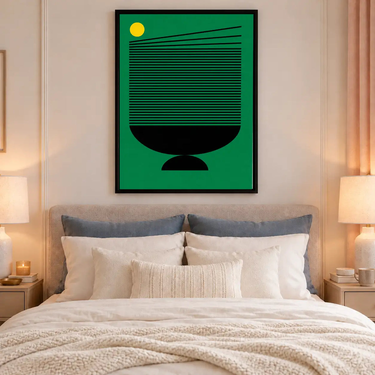 Green Modern Vessel Graphic Wall Art 6