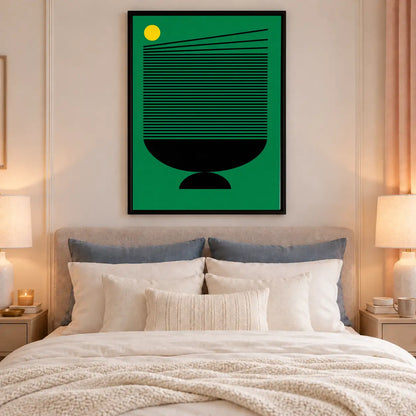 Green Modern Vessel Graphic Wall Art 6