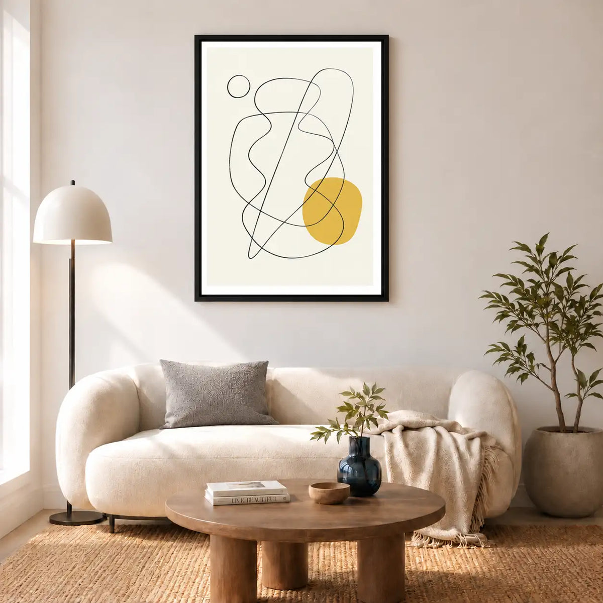 Linear Orbit with Golden Circle Wall Art 5