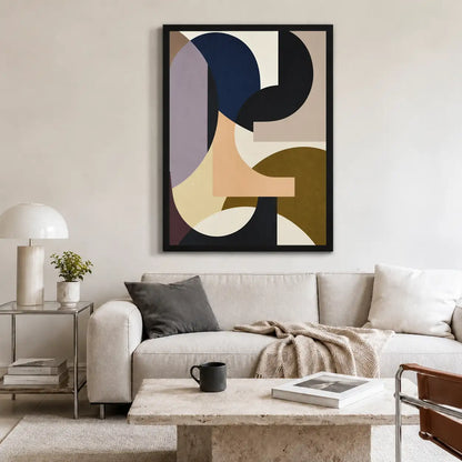 Mid-Century Geometric Shapes Wall Art 2