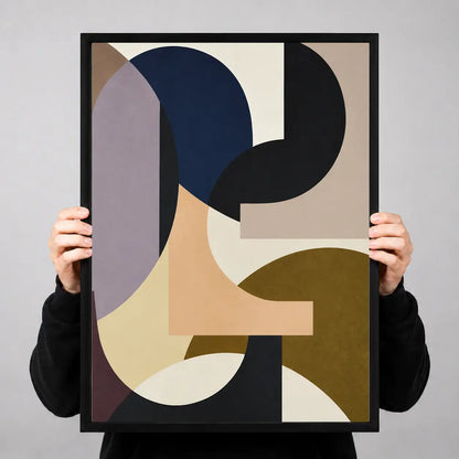 Mid-Century Geometric Shapes Wall Art 3
