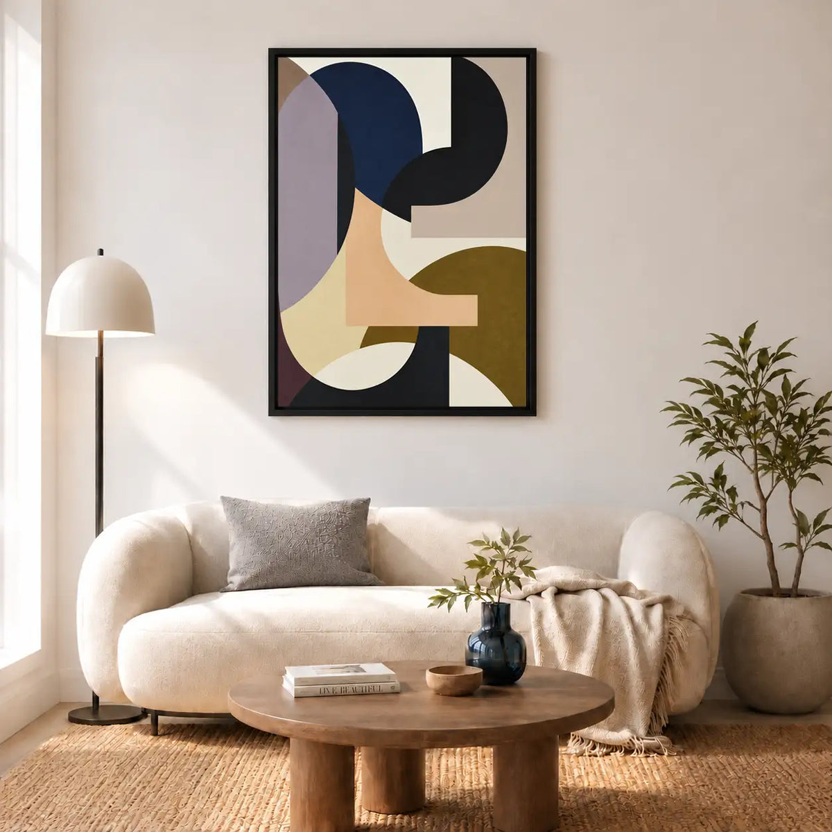 Mid-Century Geometric Shapes Wall Art 5