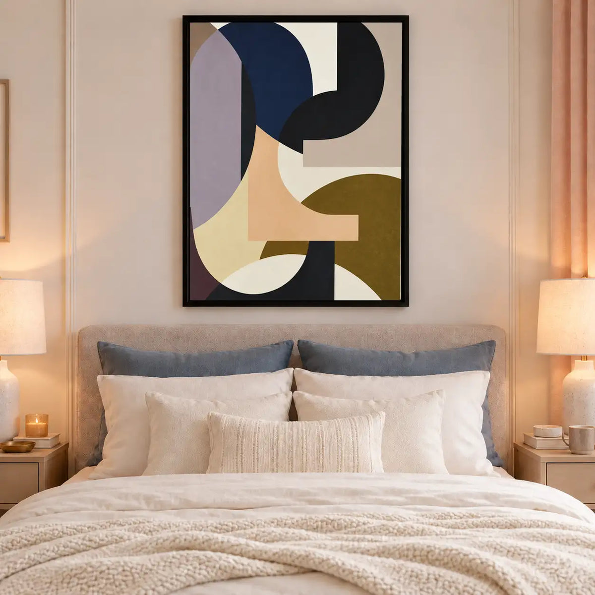 Mid-Century Geometric Shapes Wall Art 6