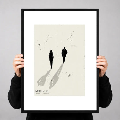 Minimal Black Figures and Shadows Wall Art 3