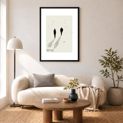 Minimal Black Figures and Shadows Wall Art 5
