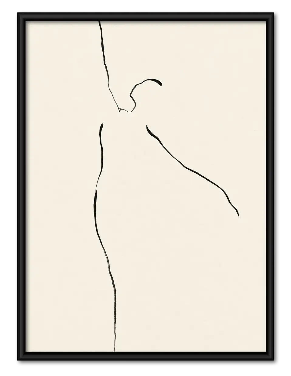 Minimal Nude Contour Figure Wall Art 1