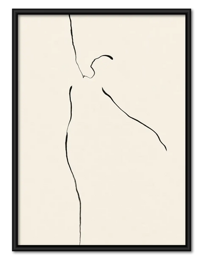 Minimal Nude Contour Figure Wall Art 1