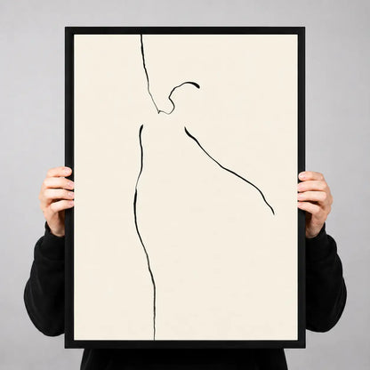 Minimal Nude Contour Figure Wall Art 3