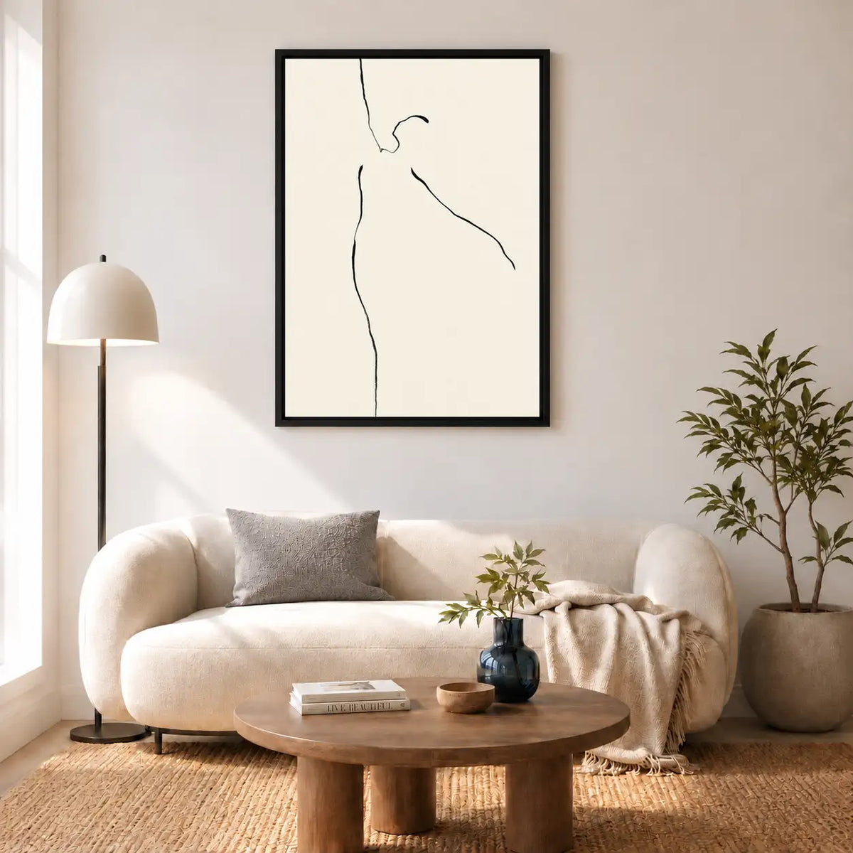 Minimal Nude Contour Figure Wall Art 5