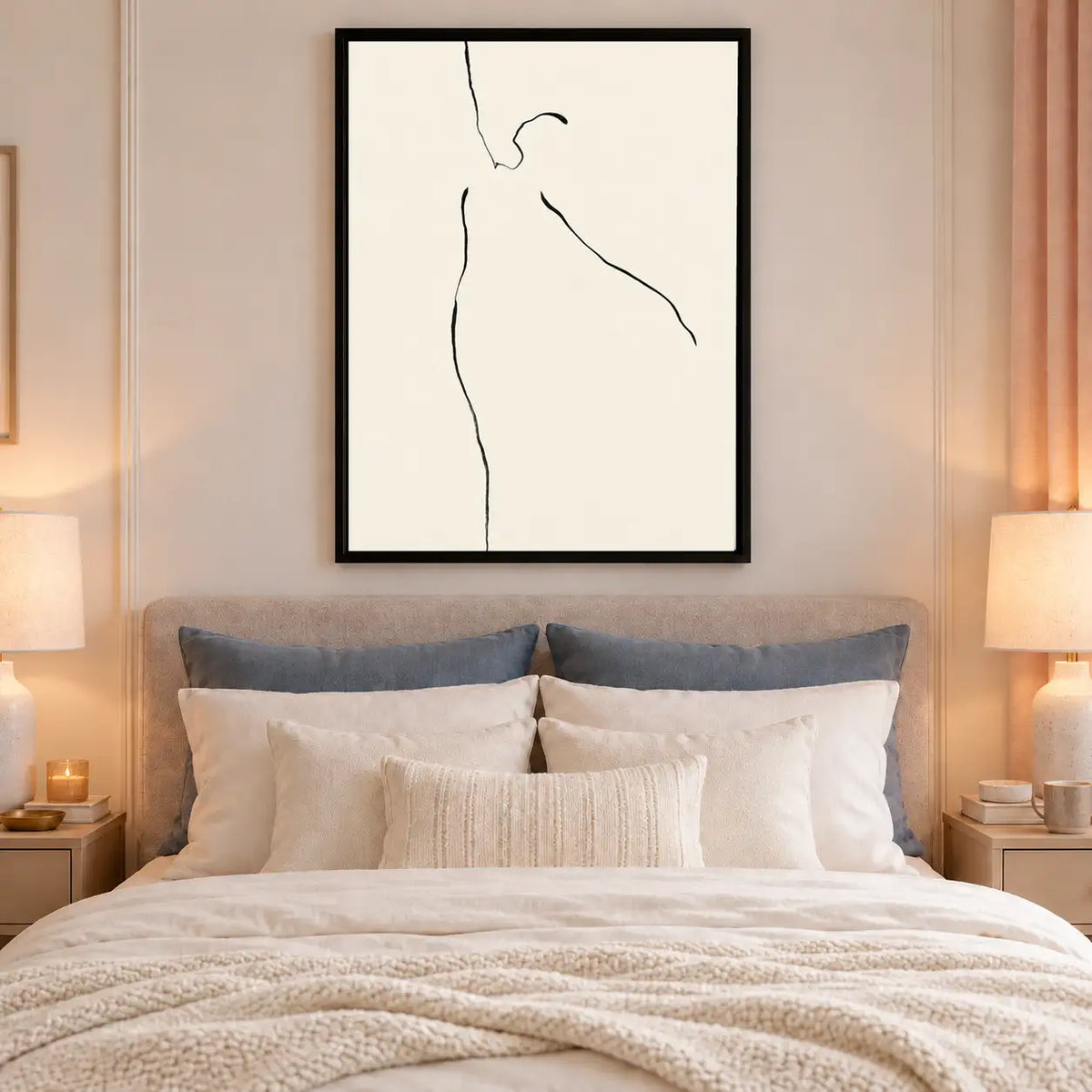 Minimal Nude Contour Figure Wall Art 6