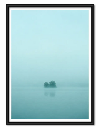 Misty Blue Island Photography Wall Art