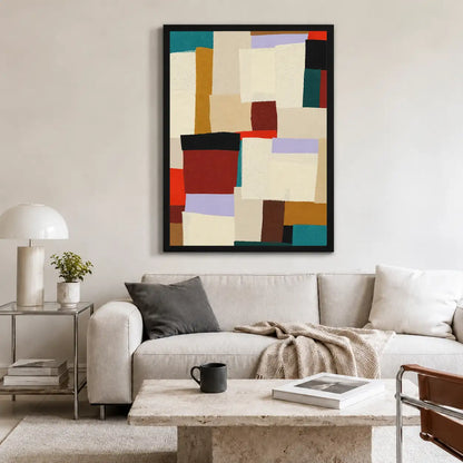 Modern Patchwork Color Block Wall Art 2