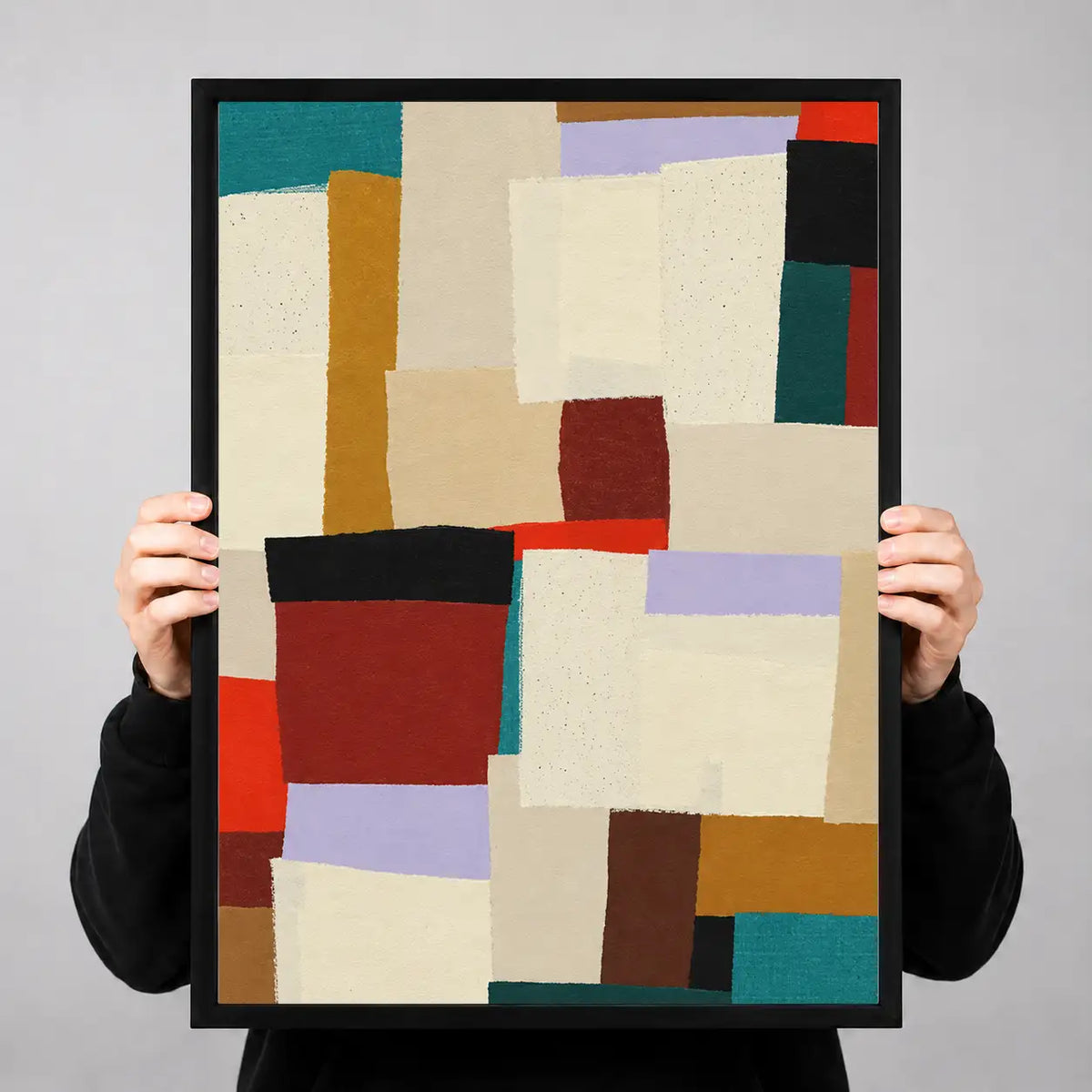 Modern Patchwork Color Block Wall Art 3